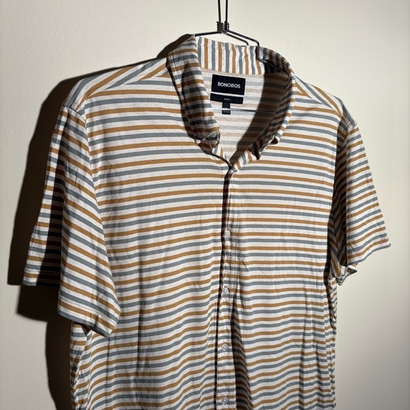Bonobos Slim Fit Cotton Short Sleeve Button Down Shirt - Picture 2 of 6